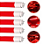 Kit 6 Lâmpadas Tubo Led Colorida T8 9w Vermelho Bivolt Decoração - Imagem 1