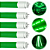 Kit 6 Lâmpadas Tubo Led Colorida T8 9w Verde Bivolt Decoração - Imagem 1