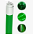 Kit 6 Lâmpadas Tubo LED T8 9W 60cm Verde Plástico Ligação 1 Lado - Imagem 1