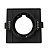 Luminária De Embutir Face Plana Quadrada Mr16 Direcionável Abs Cor Preto - Imagem 3