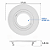 Luminaria De Embutir Face Plana Redonda Par30 Direcionavel Abs Cor Branco - Imagem 4