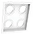 Luminaria de Embutir Recuada Quadrada Par20 Abs Branco - Imagem 1