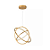 Pendente Led Axis 46W 3000K 1080lm Dourado Bivolt - Imagem 1