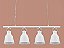 Pendente Industrial Balthasar Até 40w 1x Lâmpada Filamento Bivolt Branco - Imagem 2