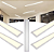 PLAFON LUMINÁRIA LED 120x15 SLIM EMBUTIR 36W 6500K - BRANCO FRIO - KIT COM 5 - Imagem 1