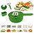 Kit Multifuncional de Cozinha - Cortador, Ralador e Descascador de Legumes e Vegetais com Armazenamento Prático - Imagem 1
