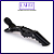 Kit Grampos Clips Crocodilo Jacaré Presilha Para Cabelo  para Modelagem e Penteado Com 6 unidade - Imagem 3