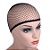 Touca Wig Cap Preta com faixa elástica - Imagem 1