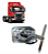 MÁQUINA VIDRO ELÉTRICA CAMINHÃO SCANIA SERIE 4-5 98D DIREITA C/ MOTOR ORIGINAL 24V - Imagem 1