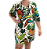 Vestido Inspiração Curto Manga  Estampado Único - Imagem 1