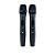 MICROFONE S/ FIO KADOSH DUPLO UHF K502M PRETO - Imagem 2