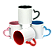 Caneca Cerâmica Alça Coração 325ml - Imagem 1