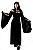 Vestido Longo Veludo Preto Morticia - Imagem 2