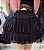 Saia Babado Preto Sakura - Imagem 1
