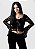 Cropped Preto Manga Longa Lilah - Imagem 2