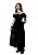Vestido Longo Preto Veludo Snow - Imagem 4