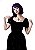 Vestido Longo Preto Veludo Snow - Imagem 2