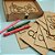 Kit Estêncil Desenho Infantil Mdf 17 Moldes E Estojo Brinque Marrom - Imagem 11