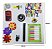 Painel Sensorial Infantil Educativo Placa Busyboard Brinqued Branco - Imagem 2