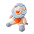 PELUCIA SAFARI - LEAO BEGE E AZUL ZIP - Imagem 1