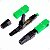 10 Pçs Conector Fibra Optica SC/APC Fast Rápido Ftth Verde - Imagem 1