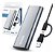 Case Gaveta SSd M.2 Nvme 2230 a 2280 USB 3.1 e USB-C 10GB/s - Imagem 1