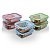 Conjunto 6 Potes Vidro Hermético Marmita Mantimentos 1040ml - Imagem 1