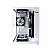 Gabinete Gamer Cubo Branco Aqua White Lateral Frente Vidro - Imagem 1