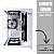 Gabinete Gamer Cubo Branco Aqua White Lateral Frente Vidro - Imagem 4