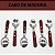 Jogo Colher Talher p/ Churrasco 6 pçs com Cabo de Madeira - Imagem 2