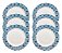 Kit 06 Pratos Rasos Decorados Melamina 25cm - 1010COR - Imagem 1