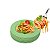 Kit 12 Pratos Fundo Melamina 25cm Verde Restaurante Buffet - Imagem 4