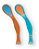 Kit 2 un Colher de Silicone p/ Bebê +9meses Livre de BPA - Imagem 1