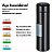 Kit 4 Garrafas Térmica Aço Inox Termômetro Led Digital 400ml - Imagem 2