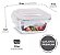 Kit 5 Potes Vidro Hermético Trava Quadrado 320ml Marmita - Imagem 1