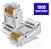 Kit C/ 1000 Conector Vazado Cat5 + Alicate RJ45 Cabo de Rede - Imagem 2