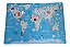 Mouse Pad Gamer Extra Grande Mapa Mundi Animais 700x350x3mm - Imagem 2