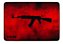 Mouse Pad Gamer Rise Mode Ak47 Red Grande Borda Costurada (420x290mm) - RG-MP-05-AKR - Imagem 1