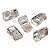 Pacote c/ 1000un Conector RJ45 Cristal 8P8C Cat5 Ethernet - Imagem 2