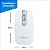 Teclado Mouse Kit Home Office Sem Fio Branco Exbom BK-S1000 - Imagem 7