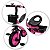 Triciclo Rosa Infantil C/ Cestinha Buzina Pedal Zippy Toys - Imagem 2