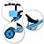 Triciclo Infantil Escolar Azul C/ Buzina Cestinha 80cm - Imagem 6