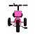 Triciclo Infantil Escolar Rosa C/ Buzina Cestinha 80cm - Imagem 2