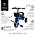 Triciclo Infantil Azul C/ Cestinha Buzina Pedal Zippy Toys - Imagem 3