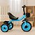 Triciclo Infantil Azul C/ Cestinha Buzina Pedal Zippy Toys - Imagem 3