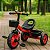 Triciclo Infantil Vermelho com Cestinha e Buzina Zippy Toys Brinquedo Divertido para Criança - Imagem 4