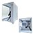 Gabinete Gamer Aquário Cubo Branco Lateral e Frente Vidro + Kit 4 Cooler Fans RGB Ktrok 120X120mm Silencioso 1200 RPM - Imagem 3