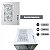 Gabinete Gamer Aquário Cubo Branco Lateral e Frente Vidro + Kit 4 Cooler Fans RGB Ktrok 120X120mm Silencioso 1200 RPM - Imagem 4