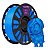 Filamento PLA Azul Velvet High Speed Premium - 1Kg - Imagem 1