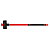 Marreta Quadrada Aço Carbono 5000g Cabo Fibra de Vidro- TOOLS WORLD - MTX - Imagem 2